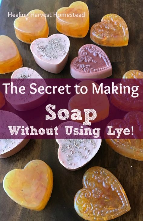 Making Soap Without Lye, Organic Soap Recipe, Soap Without Lye, How To Make Soap, Diy Soap Bars, Savon Diy, Easy Soap Recipes, Diy Soap Recipe, Handmade Soap Recipes