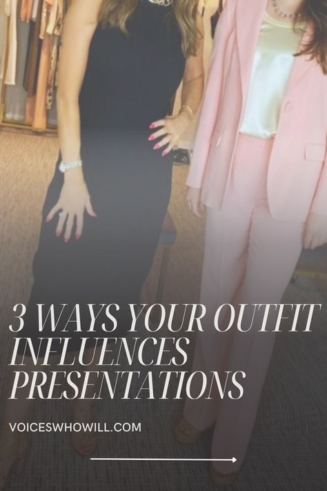 Your outfit speaks volumes about confidence and professionalism, enhancing audience engagement and leaving a lasting impression. Here are 3 ways aligning your attire with your message will make your presentation memorable. 


#WomenInBusiness #PublicSpeaking #DressForSuccess #PresentationTips #InfluenceYour Audience Presentation Attire Women, Outfits For Speaking Engagements, Speaking Engagement Outfit, Outfit For Presentation For Women, Public Speaking Outfit Women, Public Speaking Outfit, Presentation Outfits For Women, Presentation Outfit, Audience Engagement