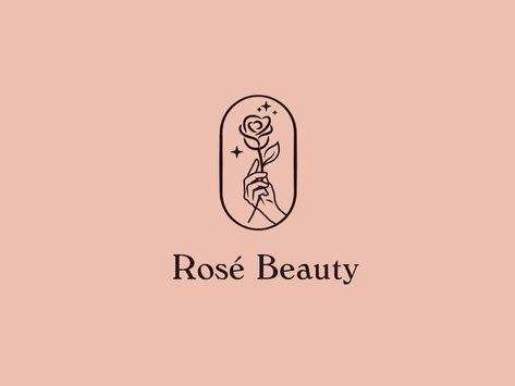 Graphic Designer Studio, Clever Logo Design, Logo Rose, Rose Logo, Logo Branding Design, Florist Logo, Crystal Bouquet, Beauty Salon Logo, Logo Jewelry