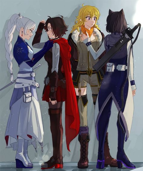 Ruby X Weiss, Rwby Bumbleby, Rwby White Rose, Yang Xiao Long, Rwby Bumblebee, Red Like Roses, Rwby Ships, Rwby Characters, Rwby Comic