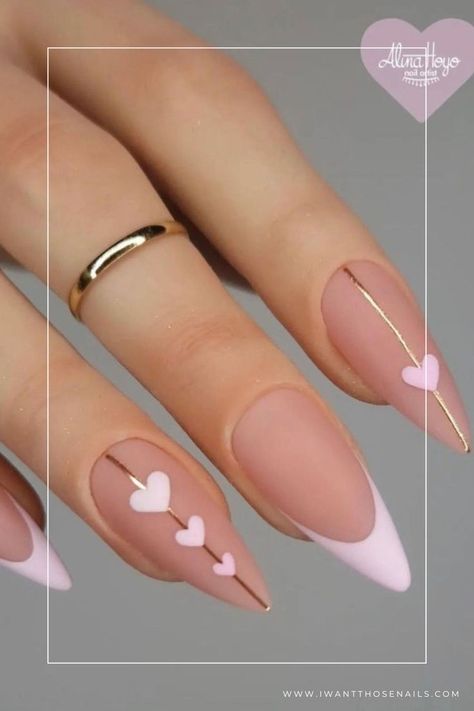 Designed by professional designers using classic Valentine's Day colours and pattern themes, make your manicure special on a date! Valentine, valentines nail designs, trendy nail designs, trendy nail art, trendy nail design, nail art designs, nail art inspiration, nail art easy, nail art how to #sponsored #valentine #nails ... less Chic Nail Art, Beauty Of Simplicity, Valentine Nail Art, February Nails, Subtle Nails, Drip Nails, Nail Designs Valentines, Trendy Nail Art, Trendy Nail Design