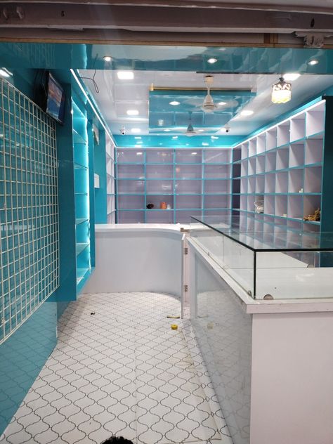 Medical Shop Furniture Design, Medical Store Design, Pharmacy Design Interior Modern, Mobile Shop Counter Design, Small Pharmacy Design Interior, Showroom Counter Design, Medical Shop Interior Design, Mobile Shop Design Interior, Pharmacy Store Design Interiors