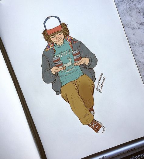 Dustin Henderson Dustin Henderson Fanart, Stranger Things Tumblr, Dustin Henderson, Stranger Things Dustin, Stranger Things Mike, Stranger Things Season 3, Stranger Things Art, Cast Stranger Things, Stranger Things Aesthetic