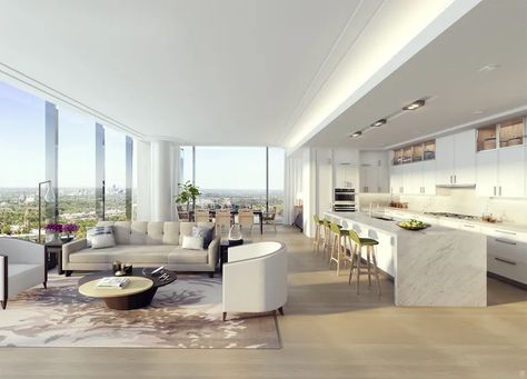 High Rise Condo, Apartamento New York, Luxury Apartments Interior, Architecture Restaurant, Penthouse Interior, Sales Gallery, Luxury Penthouse, Apartment House, Condo Living