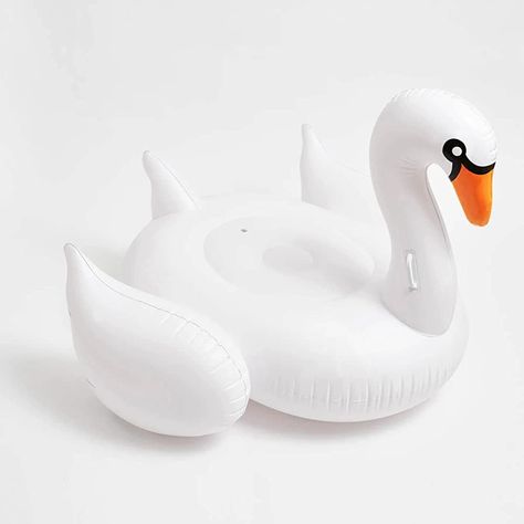 Swan Pool Float, Swan Float, Inflatable Pool Floats, Instagram Famous, Pool Floats, Pool Parties, White Swan, Pool Toys, Garden Items