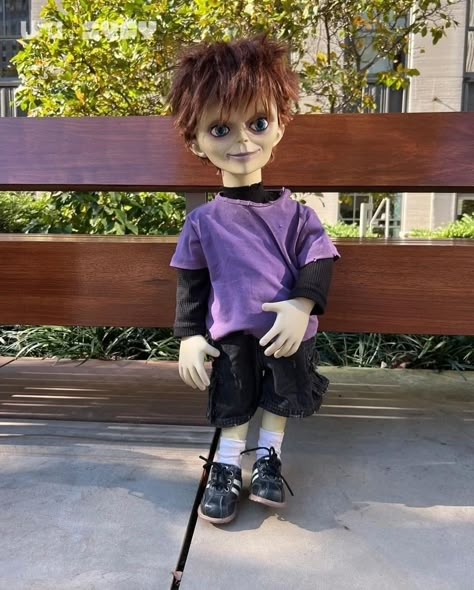 Glen Costume Chucky, Glen Doll Chucky, Glen Chucky Son, Glen From Chucky, Glenn Chucky, Glen Chucky, Cats In Halloween Costumes, Chucky Outfit, Scary Chucky