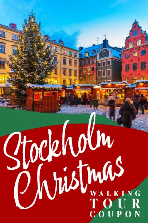 Stockholm Christmas Walking Tour Coupon Stockholm Visit, Stockholm Christmas, Swedish Christmas Traditions, Sweden Christmas, Visit Stockholm, Christmas In Europe, Christmas Experiences, Best Christmas Markets, Christmas Markets Europe