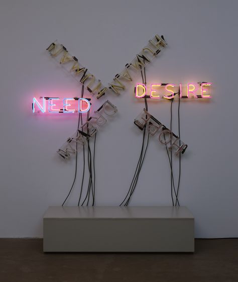 Bruce Nauman. Human/Need/Desire. 1983 Bruce Nauman, Beautiful Things In Life, New York Painting, Iconic Artwork, Day Of Dead, Photography Magazine Cover, Neon Art, Art Practice, Process Art