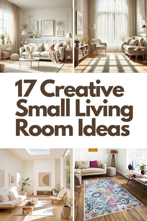 Transform your tiny living room into a cozy and stylish haven with these 17 creative ideas! From dual-purpose furniture and light color palettes to clever use of mirrors and built-in storage, these tips will make your space feel bigger and brighter. Perfect for anyone looking to maximize functionality without compromising on style. Click to explore these brilliant ideas and elevate your small living room! Modern Tiny Living Room, Small Living Room Ideas With Sliding Glass Door, Storage Ideas For Small Spaces Living Room, Small Living Room With Storage, Small Living Room Sofa Layout, Organize Small Living Room, Maximize Small Living Room, Tiny Tv Room, Small Living Room Layout With Tv