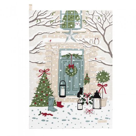 Red Pom Poms, Kitchen Scene, Welcome Christmas, Berry Tea, Sophie Allport, Snowshoes, Christmas Sack, Interior Textiles, Holly Berry