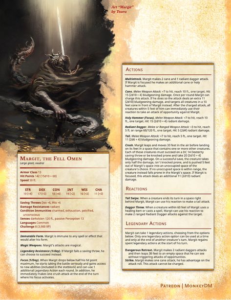 Margit The Fell Omen Art, Margit The Fell Omen, Giants Dnd, 5e Monsters, Dnd Stats, Dnd Homebrew, Dnd Ideas, Ascii Art, D D Monsters