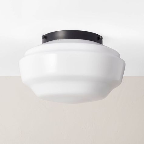 Flush Mount Schoolhouse Light, Small Hallway Ceiling Lights, Glass Flush Mount Ceiling Light, Hallway Lights, Bathroom Ceiling Lights, Hallway Ceiling Lights, Celing Light, Hearth And Hand With Magnolia, School House Lighting