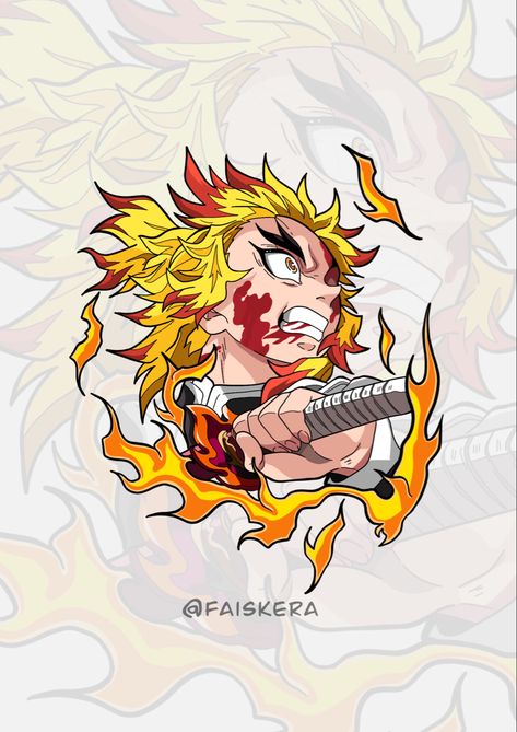 Rengoku Tattoo Design, Rengoku Tattoo Ideas, Rengoku Design, Demon Slayer Tattoo Ideas, Slayer Tattoo, Dragon Wallpaper Iphone, Nagisa Shiota, Manga Tattoo, Tattoo Art Drawings