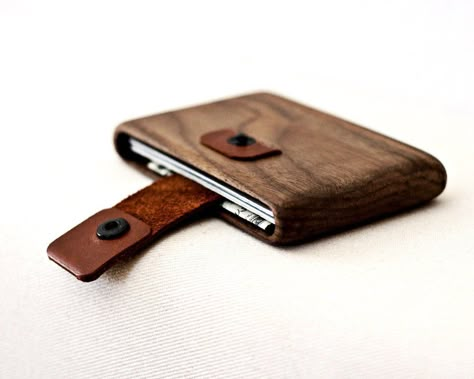 Best Slim Wallet, Wood Wallet, Aigle Royal, Wooden Business Card, Leather Business Card Holder, Wooden Cards, Wooden Accessories, Business Card Case, Laptop Table