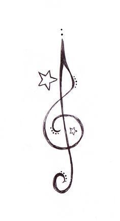 Tattoo Nota Musical, Tattoo Papillon, Treble Clef Tattoo, Tattoo Music, Note Tattoo, Music Tattoo Designs, 4 Tattoo, Music Drawings, Friday Nights