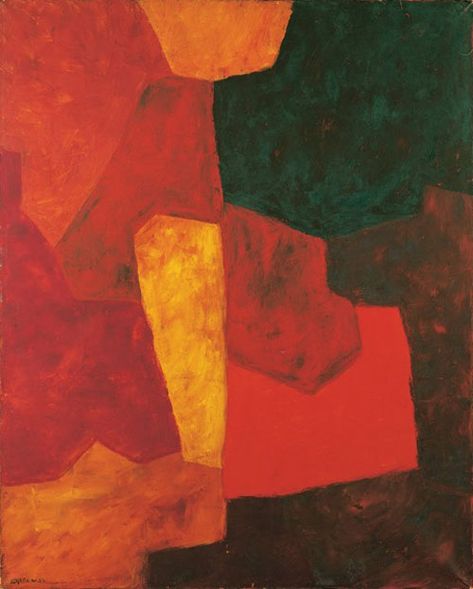 Serge Poliakoff: Silent Paintings Alberto Giacometti, Abstract Composition, Russian Artists, Wassily Kandinsky, Cubism, Large Wall Art, Abstract Expressionism, Abstract Art Painting, Painting Inspiration