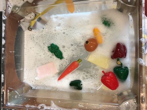 Washing Vegetables, Healthy Bodies, How To Wash Vegetables, Food Groups, Sensory Bin, Reggio Emilia, Group Meals, Sensory Bins, Sensory Play