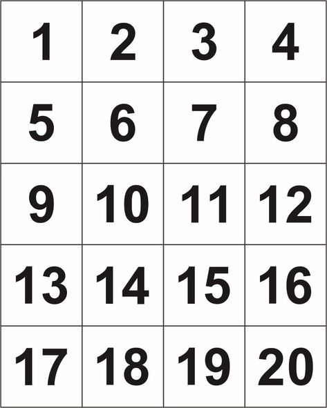 Printable+Numbers+1+20 Large Printable Numbers Free Templates, Number 1-20, Free Printable Numbers 1-20 Preschool, Printable Numbers 1 - 10, Large Printable Numbers, Number Cards Printable, Articles Worksheet, Free Printable Numbers, High School Books