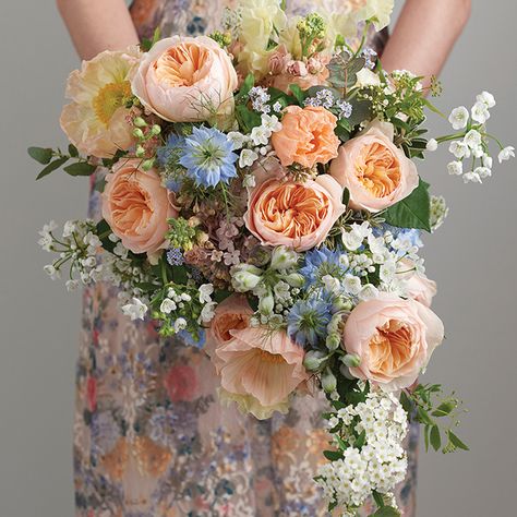 Juliet Garden Rose, Juliet Rose, Wedding Flower Trends, Shades Of Peach, David Austin Roses, Rose Arrangements, David Austin, Peach Roses, Austin Wedding