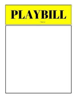 Simple Playbill Template in .pdf formatStudents will need to create their theater name and add it as well!Enjoy!Please leave feedback! ... Playbill Template Free, Musical Theatre Decor, Playbill Template, School Theatre, Broadway Theme, Broadway Party, Broadway Playbills, Donation Form, Debut Ideas