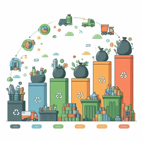 Recycle Infographic, Rubbish Removal, Simple Illustration, Infographic Design, Brisbane, Global Community, Creative Professional, Recycling, Design