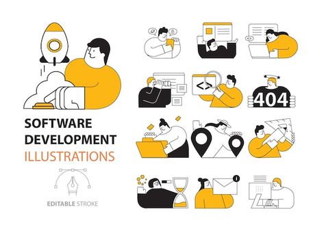 Software development activities men and ... | Premium Vector #Freepik #vector #people-design #illustrations #computer-engineer #computer-code Engineer Computer, Computer Code, Computer Engineer, People Design, Vector People, Motion Graphics Inspiration, Development Activities, Design Illustrations, Graphics Inspiration