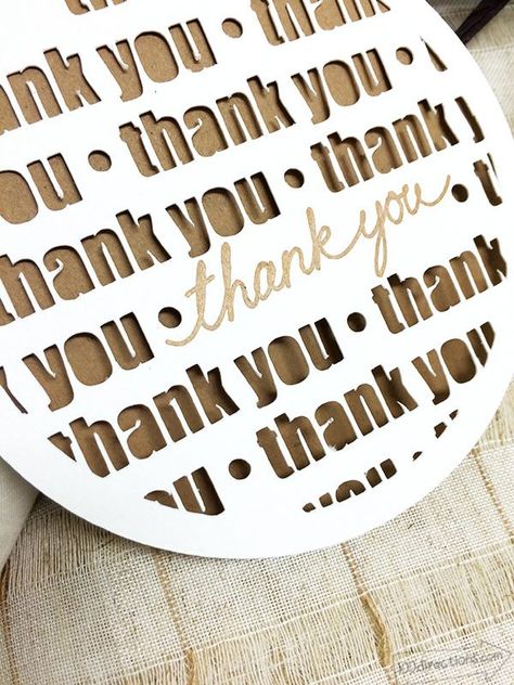 Thank You Card designed by Jen Goode and made with Cricut Cricut Wedding, Free Thank You Cards, Thank You Card Design, Work Diy, Cricut Cards, Diy Cricut, Crafts With Pictures, Cricut Tutorials, Cricut Creations