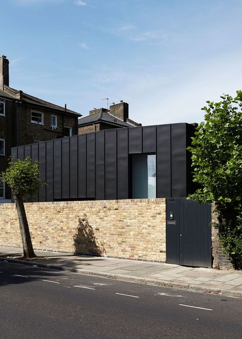 Brown Architecture, Zinc Cladding, House In London, Metal Facade, House Cladding, Mews House, Passive Design, Metal Cladding, Small But Mighty