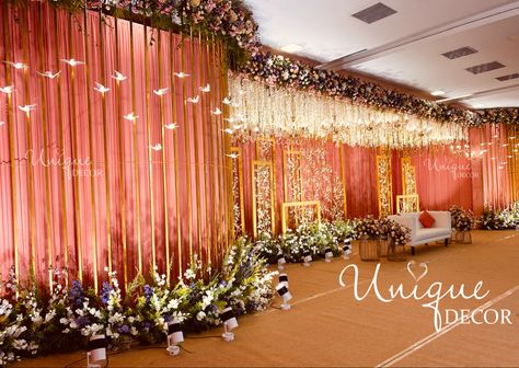 Floral Tale ✨ “It’s a floral tale for a fairy tale wedding” Concept , Design & Decor @uniquedecors_ek #uniquedecor_ek #weddingreceptiondecor #weddinginspiration #weddingtrends #weddingdesign #weddingdecor #weddingstyle #weddingdecor #instawedding #weddingplanning #weddingday #eventdecor #eventstyling #weddingfun #thebigday #decorinspo #bigfatindianwedding #florals #florist #weddingblog #luxurywedding #southindianweddings Indian Stage Decoration, Wedding Stages, Wedding Stage Backdrop, Wedding Stage Decor, Wedding Concept, Stage Decor, Stage Decoration, South Indian Weddings, Stage Backdrop