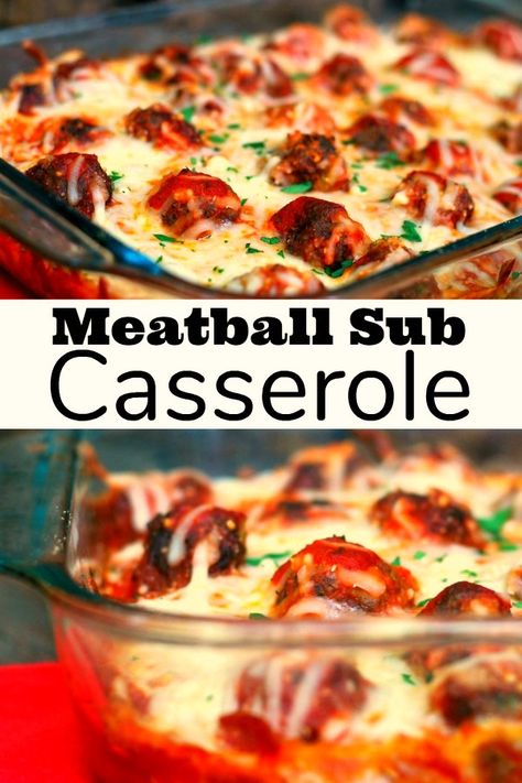 Meatball Sub Casserole – Aunt Bee's Recipes Meatball Sub Casserole, Healthy Cream Cheese, Italian Casserole, Meatball Sub, Meatball Subs, Meatball Recipe, Meatball Recipes, Breakfast Casserole, Casserole Recipes