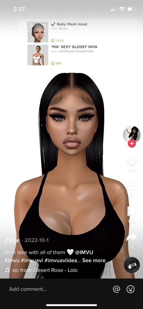 Imvu Face Names, Imvu Makeup Tutorial, Imvu Head Ideas, Imvu Face Ideas, Imvu Body, Imvu Face, Imvu Heads, Mcdonalds Funny, Imvu Fits