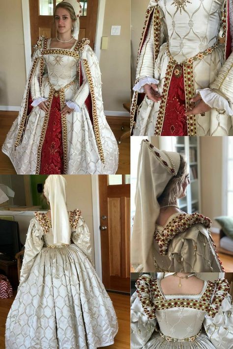 Renaissance dress Renecansse Dress, 1400s Dresses, 1500s Dress, 1500 Dress, 1600s Fashion, Tudor Clothing, Elizabethan Gown, Elizabethan Clothing, Elizabethan Dress