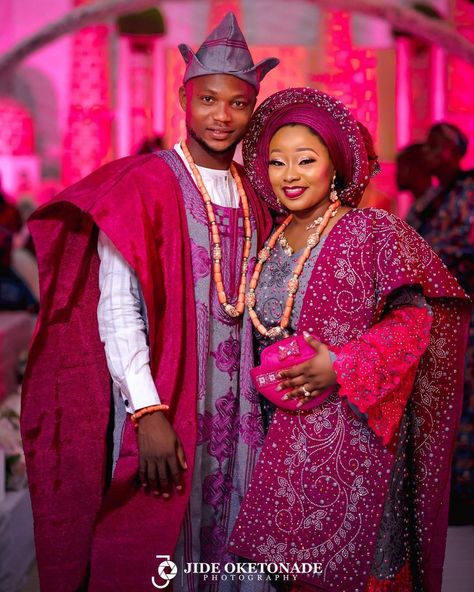 No 1 Yoruba Wedding Page on Instagram: “Congratulations Ope💕 Tunji  #theelubos18 . Photo @jideoketonadephotography  Mua : @oteniaramakeovers  Also Oke: @ykarisfashion  Decoration:…” Yoruba Wedding Dress, Yoruba Traditional Wedding Attire, Traditional Wedding Styles, Nigerian Clothes, Nigerian Traditional Dresses, Hausa Bride, Nigerian Wedding Dresses Traditional, African Gowns, Nigeria Wedding