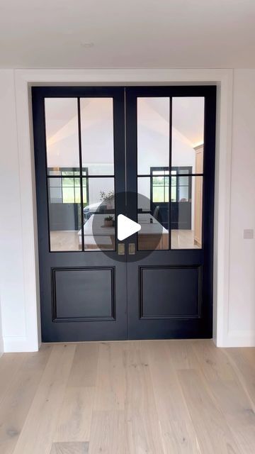 David O’Brien on Instagram: "Welcome to our Kilkenny new build design project where our clients have just moved in.

Our clients envisioned a spacious, family-friendly open-plan area with the flexibility to close off the playroom and sitting room when needed. These incredible custom-made pocket doors make that possible.

In this home, natural materials take centre stage. The natural oak flows seamlessly throughout the house from the floors to the kitchen, creating a cohesive and calming environment.

This home is nestled in the heart of the picturesque Kilkenny countryside and so we wanted to place a strong emphasis on capturing the beauty of the rolling hills and fields.

Wishing our clients many happy years in their new beautiful home.

#interiordesign #irishinteriors #interiors #interio Interior French Door Ideas, Pocket French Doors, Irish Interiors, Calming Environment, Build Design, Shoe Room, House Doors, Centre Stage, Kitchen Room Design