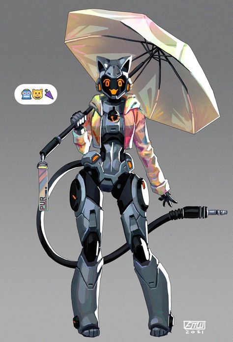 Anime Composition, Emoji Characters, Cool Robots, Arte Robot, Arte Cyberpunk, Robots Concept, Robot Design, Robot Art, Robot Concept Art