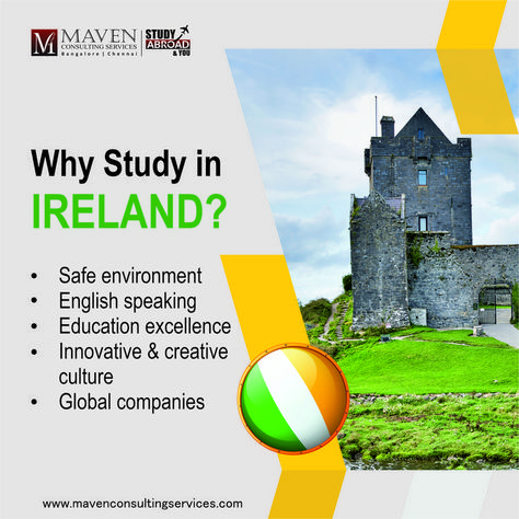 Why Study in IRELAND? Safe environment English speaking Education excellence Innovative & creative culture Global companies. Study In Ireland, Why Study, Safe Environment, English Speaking, Education