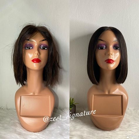 HAIR & BEAUTY BRAND🇳🇬 (@zest_signature) posted on Instagram: “Before meets After🔥 ● I mean, Why throw that wig away when you can revive it by sending a DM😉 ● #wigrevamp #revampinlagos #hairstyling…” • Mar 11, 2022 at 10:21am UTC Hair Revamping, Hair Product Storage, Short Spiked Hair, Product Storage, Hair Twist, Spiked Hair, Twist Styles, Hair Twist Styles, Hair Product