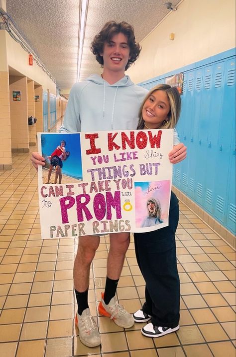 Taylor Swift Hoco Proposal, Cute Promposals, Prom Posters, Cute Homecoming Proposals, Cute Prom Proposals, Dance Proposal, Taylor Swift Fan Club, Taylor Swift Tour Outfits, Taylor Swift Cute