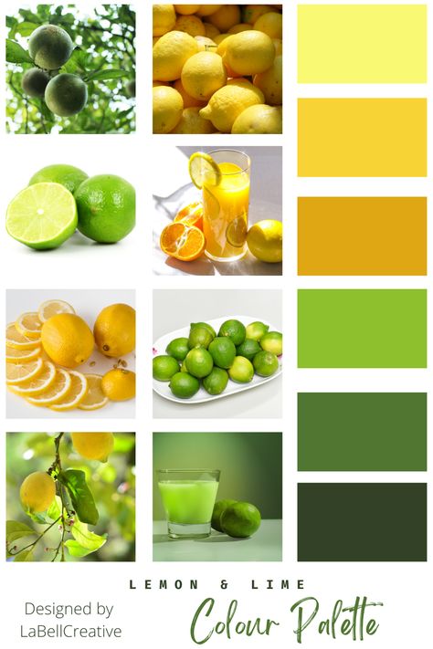 lemon and lime colour palette, yellow and green colours, Citrus colour palette, sunny yellow colours, pretty green colours, summer colours, yellow colour palette, green colour palette Lemon Lime Color Palette, Green And Yellow Color Pallete, Citrus Color Scheme, Citrus Colour Palette, Lime Green Colour Palette, Lemon Palette, Lime Green Color Combinations, Lemon Color Palette, Colour Palette Yellow