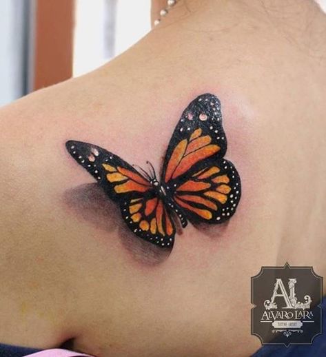 Monarch Tattoo, Realistic Butterfly Tattoo, Best 3d Tattoos, Butterfly Tattoo Cover Up, Butterfly Tattoos Images, Monarch Butterfly Tattoo, 3d Butterfly Tattoo, Tattoo Son, Butterfly Tattoo On Shoulder