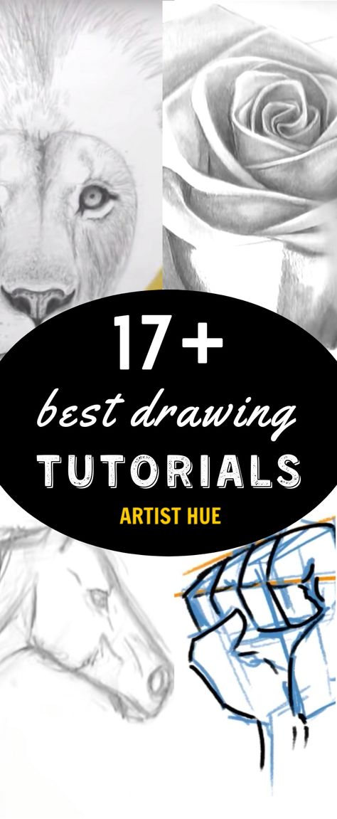 How to draw: 17+ Best art drawing tutorials you must try! | How to draw step by step tutorial | Drawing for beginners | Newbie art | Artistic | #howtodraw #drawstepbystep #artisthue Pencil Drawing Tutorials Step By Step, Step By Step Drawing Tutorial, How To Draw Step By Step For Beginners, Drawing Techniques Step By Step, Flower Drawing Easy, Beginner Drawing Lessons, Draw Step By Step, Pencil Drawings For Beginners, Tutorial Drawing