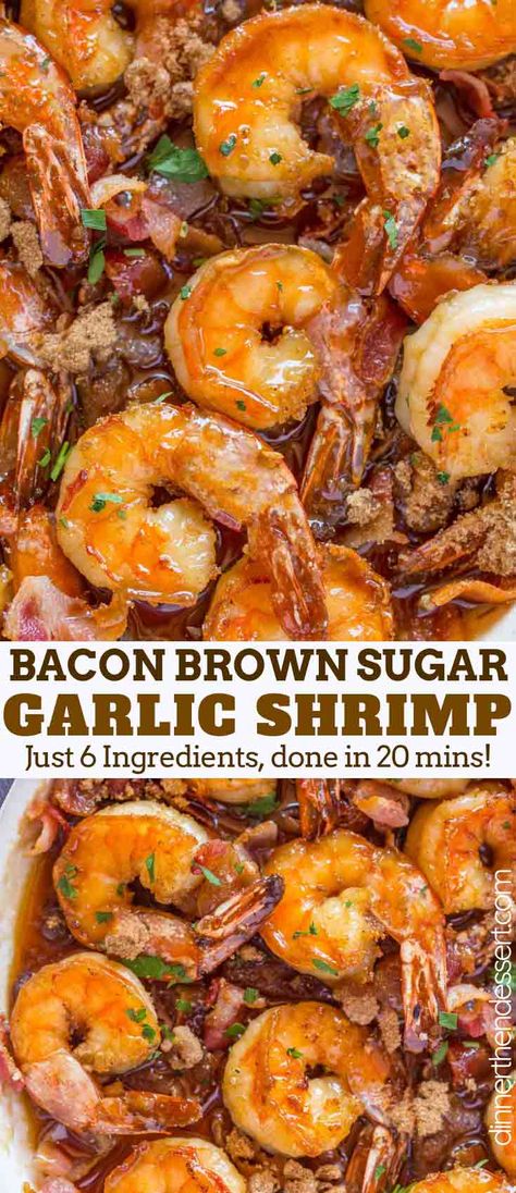 Bacon Brown Sugar Garlic Shrimp Seafood Dinner Party, Bacon Shrimp, Shrimp Appetizer, Brown Sugar Bacon, Shrimp Appetizers, Bacon Appetizers, Shrimp Recipes For Dinner, Shrimp Recipes Easy, Shrimp Dishes