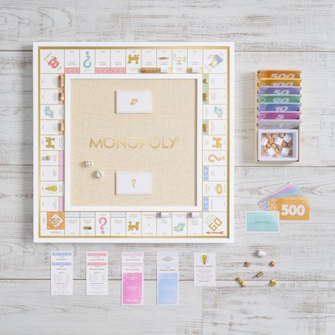 She is beauty. She is grace. She is Bianco Collection Hasbro Games. Showcase her off to your friends and family at game night then leave her on display. Grab Monopoly, Scarbble, or both today at https://bit.ly/4dovZ5y Personalized Hostess Gifts, Game House, Unique Hostess Gifts, Monopoly Money, Vintage Bookshelf, Monopoly Board, Wood Games, Classic Board Games, Casually Elegant