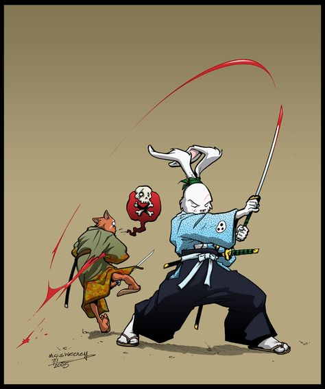 Usagi Yojimbo... one of my favorite all time comics Usagi Miyamoto, Usagi Yojimbo, Japanese Art Styles, Teenage Mutant Ninja Turtles Artwork, Samurai Artwork, Ninja Turtles Artwork, Tmnt Art, Samurai Jack, Samurai Art