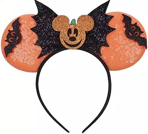 Amazon.com: CLGIFT Halloween Mickey and Minnie Ears Headband (Poisoned Apple) : Beauty & Personal Care Minnie Costume, Halloween Party Accessories, Halloween Web, Mouse Halloween, Minnie Ears Headband, Princess Decorations, Halloween Disney, Mickey Mouse Halloween, Minnie Mouse Ears Headband