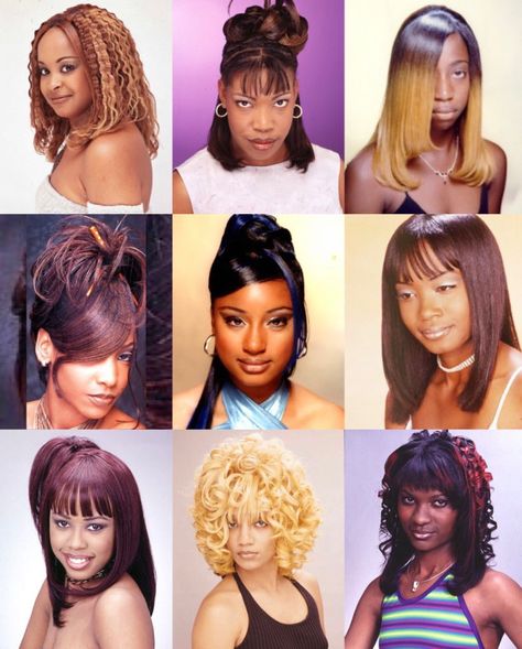 90s Hairstyles For Black Women, Black Hair History, Black Hair 90s, 2000s Hair, 2000s Hairstyles, Black Hair Magazine, 90’s Hairstyles, Hairstyles Black Women, Hair Magazine