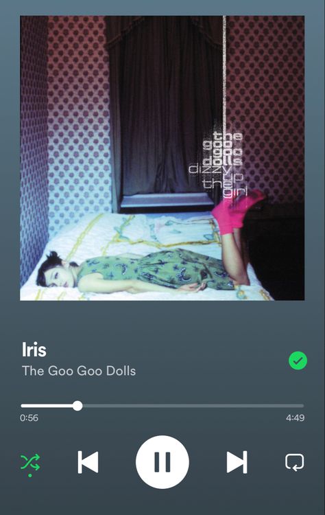 iris the goo goo dolls spotify song screenshot Iris The Goo Goo Dolls, Iris Goo Goo Dolls, Spotify Screenshot, The Goo Goo Dolls, Iris Tattoo, Mothers Day Coloring Pages, 2000s Pink, Goo Goo Dolls, Wedding Playlist