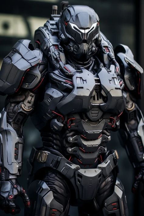 Mech Suits, Armor Fantasy, Sci Fi Armor, Halo Armor, Warrior Concept Art, Futuristic Armor, Power Armour, Futuristic Armour, Combat Armor