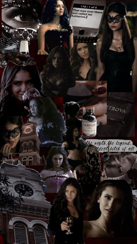 #themyththelegendthebadestbitchofall #katherinepierce #thevampirediaries Katherine Aesthetic Tvd, Anna Hopkins, Vampire Photo, Katerina Petrova, Vampire Diaries Poster, Vampire Diaries Quotes, Vampire Diaries Seasons, Queen Aesthetic, Vampire Diaries Wallpaper