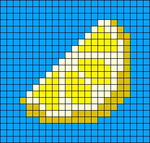 Lemon Perler Bead Patterns, Lemon Alpha Pattern, Lemon Pixel Art, Stitch Bag, Easy Pixel Art, Lemon Fruit, Pixel Drawing, Diy Perler Bead Crafts, Quilt Square Patterns